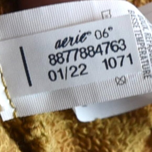 Offline by Aerie Cropped Weekend Sweater Caramel Tan XXL Oversized Baggy Lounge - Picture 8 of 9